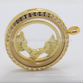 Необычный дизайн ювелирных украшений из орлиного орла с золотым сплавом 22 м для медальона из плавающей платины